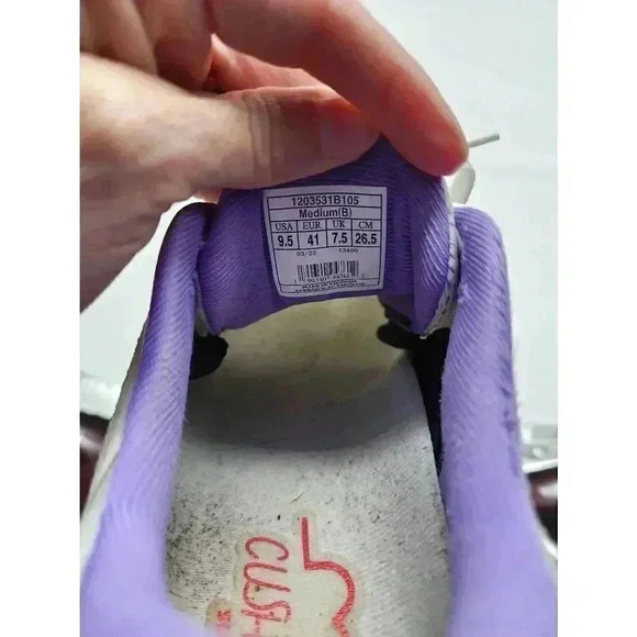 Brooks Womens Adrenaline GTS 22 Road Running Shoes White Coral Purple Size 9.5 - Picture 11 of 11